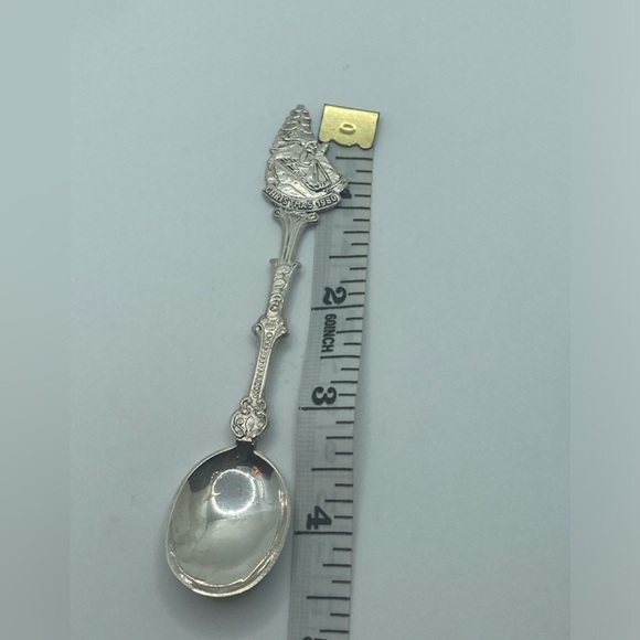 Vtg Christmas 1980 Silver Plate Plated Souvenir Spoon Made in Holland 4.6” - Picture 4 of 4